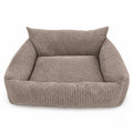 Lodie Corduroy Memory Foam Dog Sofa – Hazelnut Taupe, L