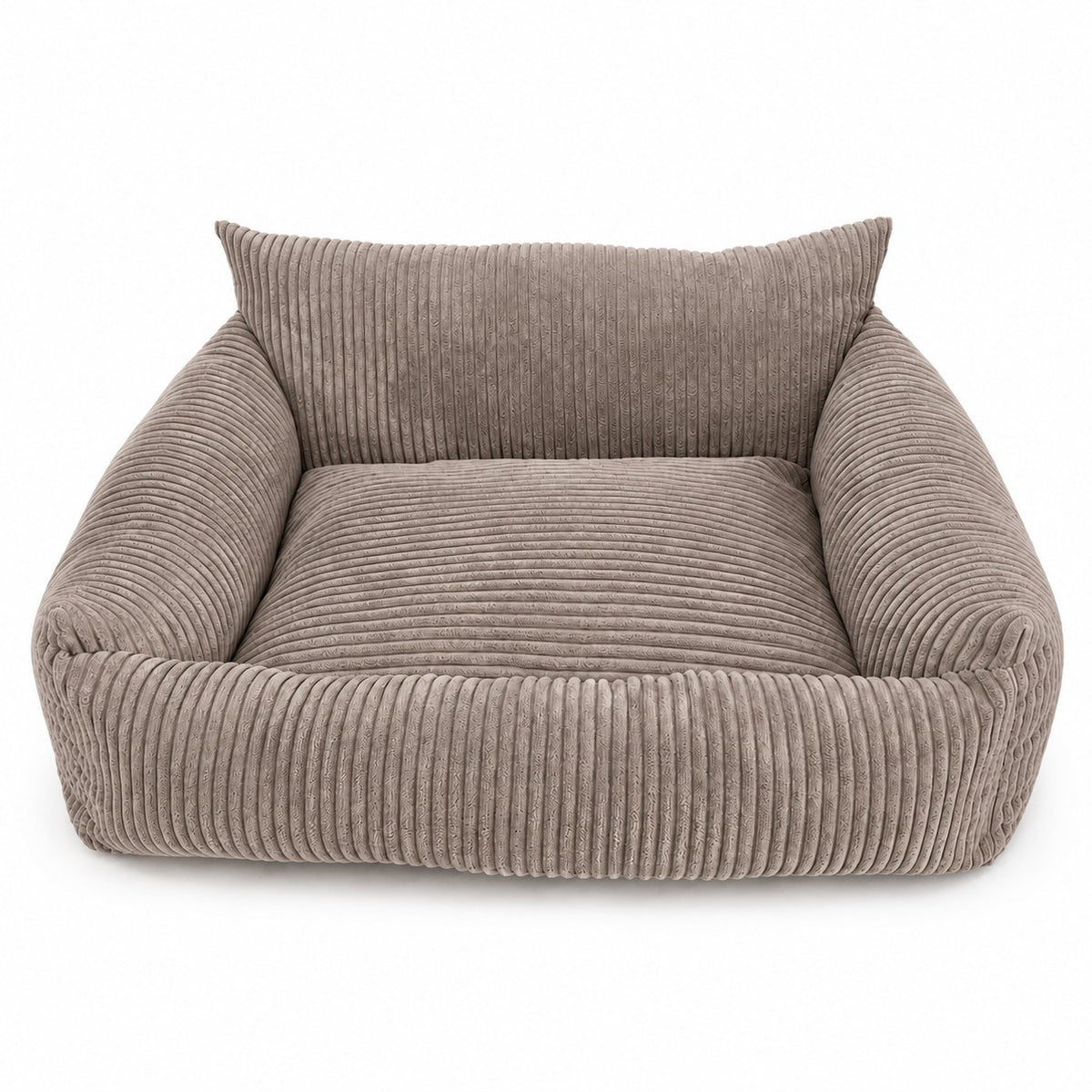 Lodie Corduroy Memory Foam Dog Sofa – Hazelnut Taupe, L