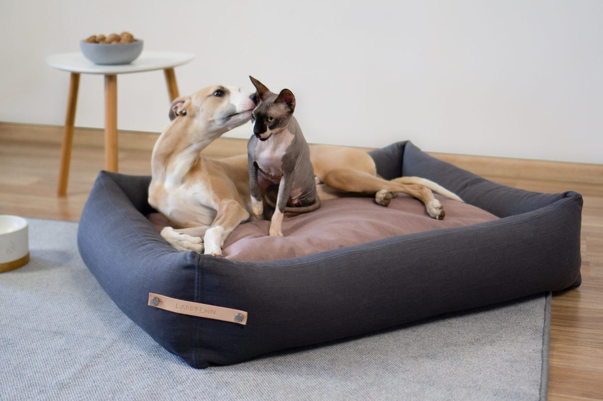 Stokke Dog Bed - Grey & Pink 